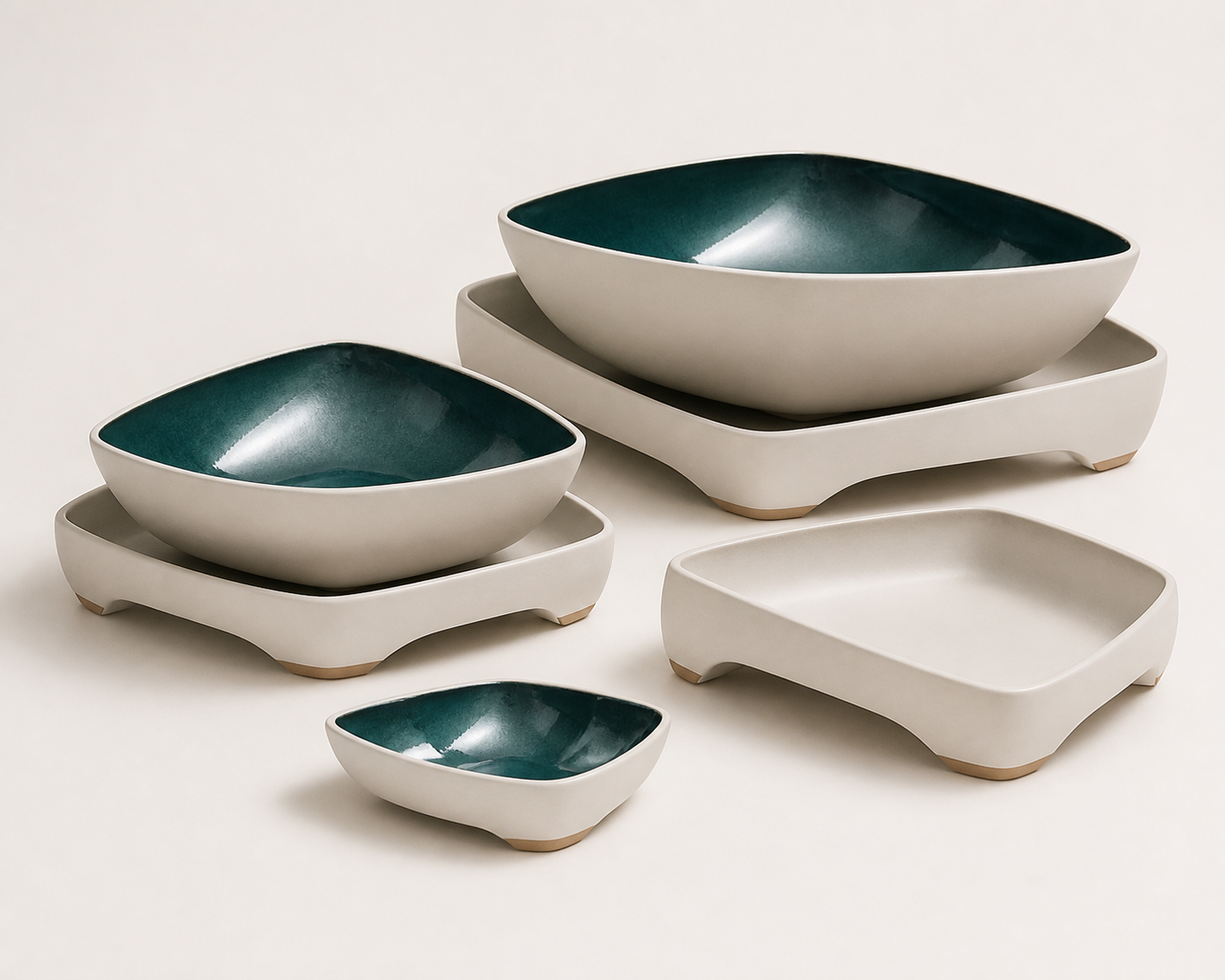 Prism Cradle Bowl Set premium original tableware by Norviliay